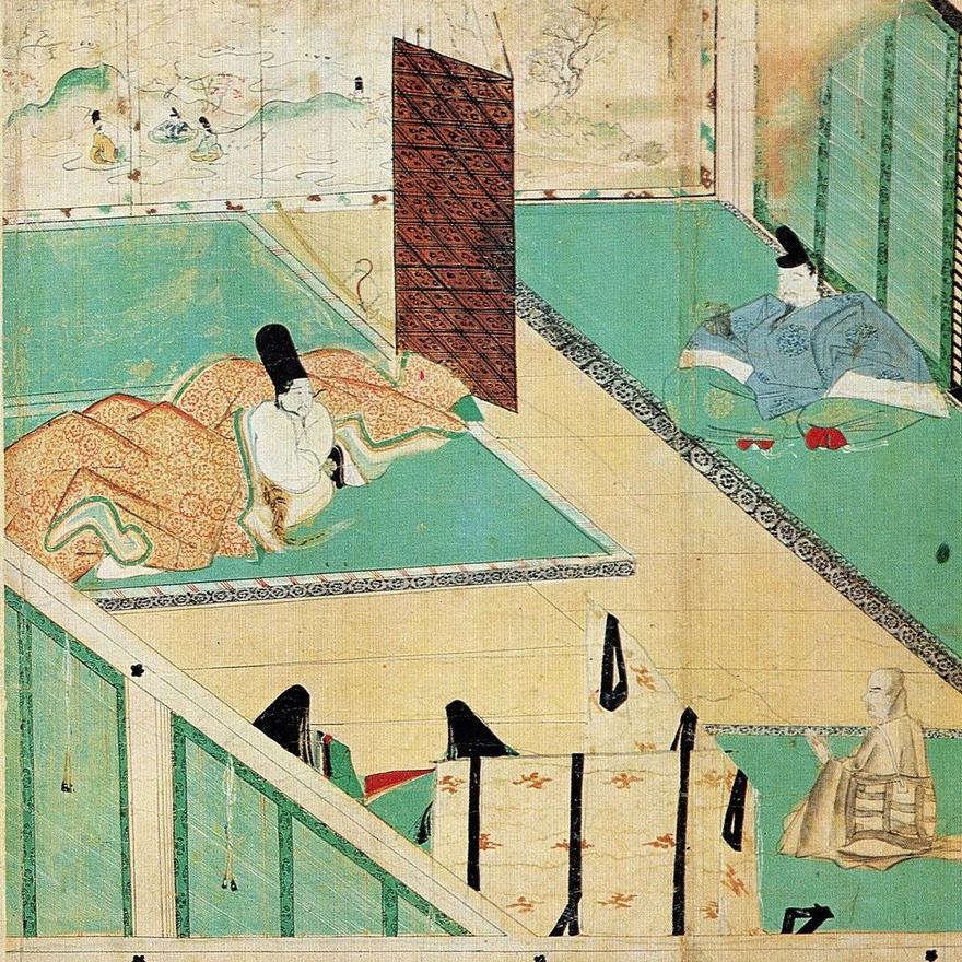 北野天神縁起絵巻に描かれた藤原時平の死の場面